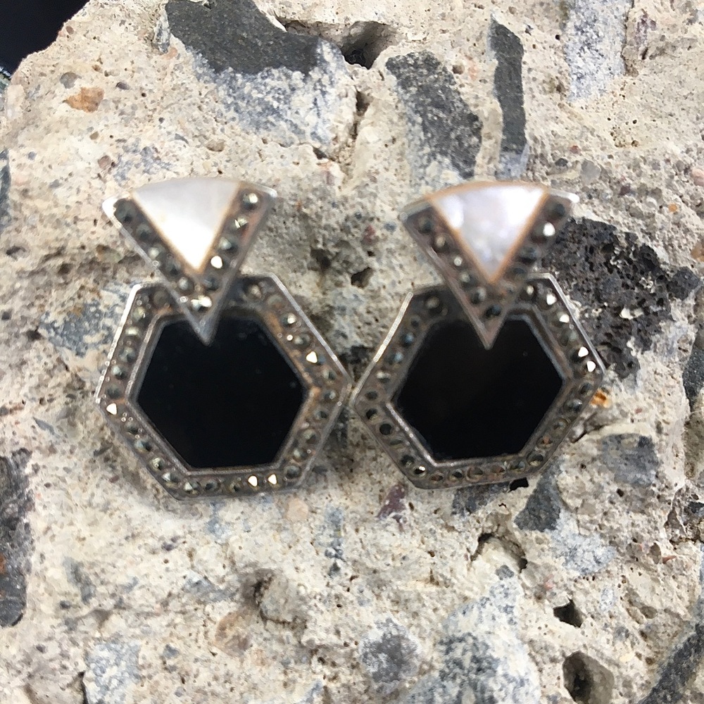 Vintage Rhinestone Fashion Earrings!